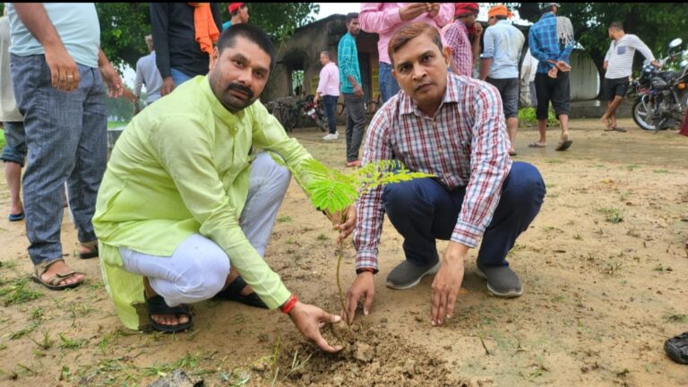 आजादी के 75 अमृत महोत्सव के उपलक्ष्य में 75 वृक्षारोपण कराएं चेयरमैन प्रभाकर दुबे